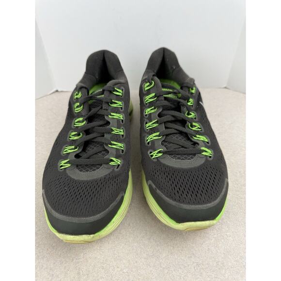 Women’s Nike Lunarglide Running Athletic Sneaker Shoes Black Neon Green Size 7.5 - Picture 2 of 12